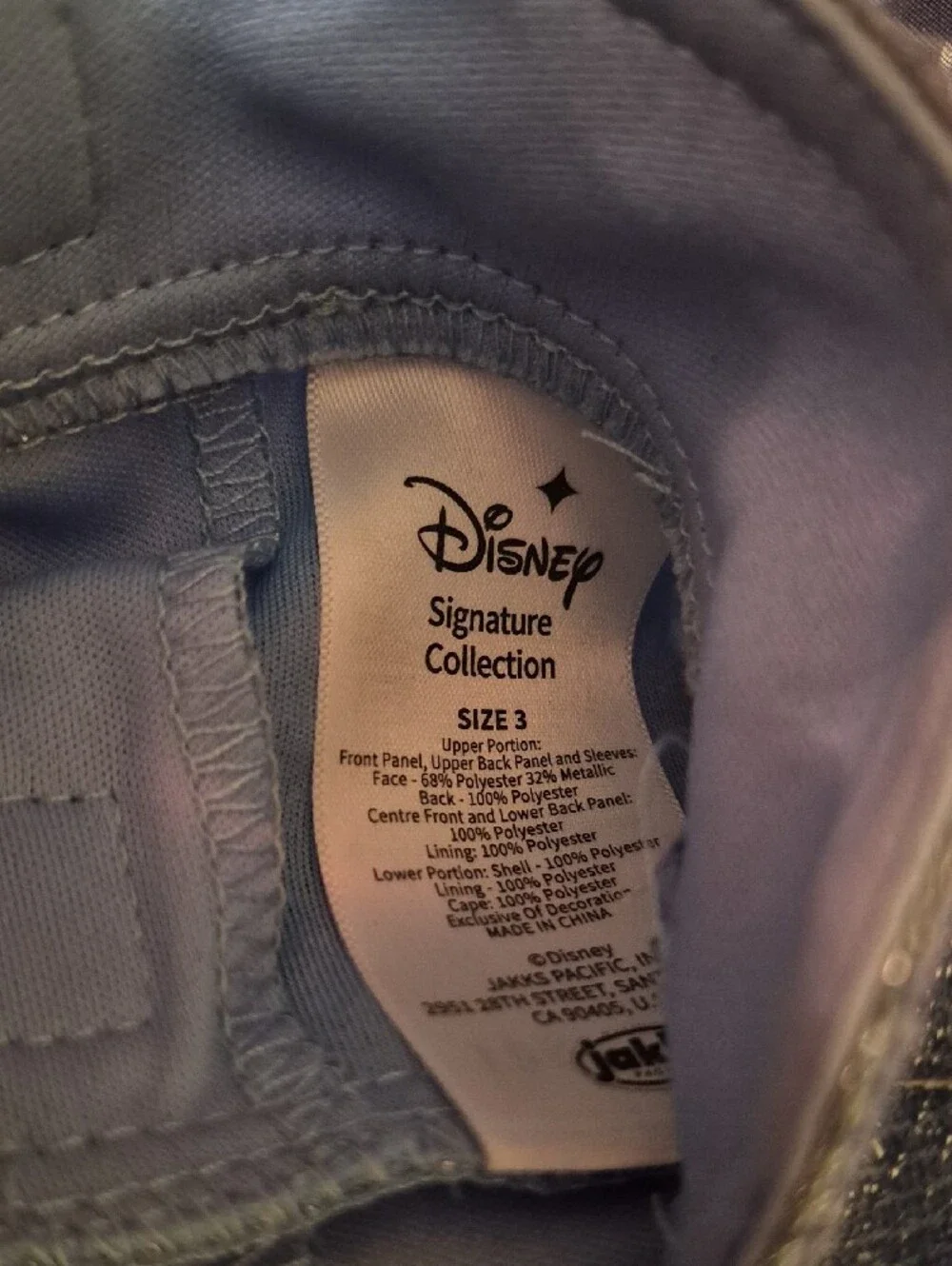 Disney Frozen Elsa Adventure Signature Ice Blue Sparkle Dress Cistume Size 3T